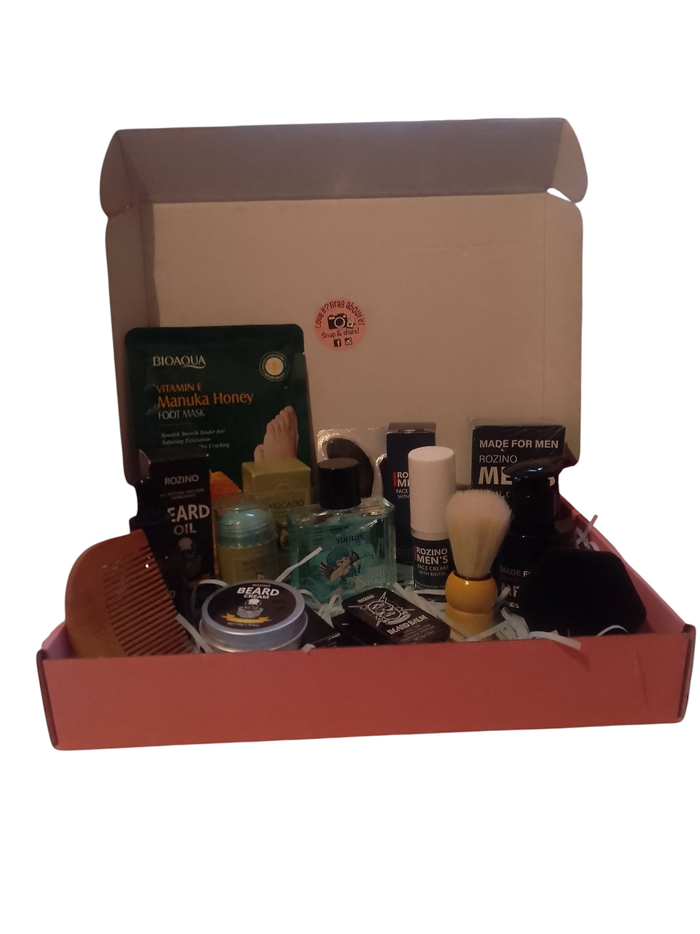 Thumbnail: Cutesy Bundles Gentleman's Self-Care Pampering Box with Beard Oil 