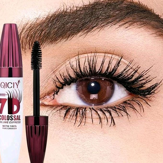 Thumbnail: 7D Colossal Volume Mascara & Eyelash Curler Set Waterproof Lash Mascara 