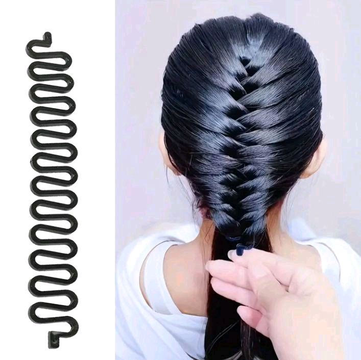 Thumbnail: Cutesy Bundles Easy Braid & Updo 6pcs Hair Styling Tool Set - Resin Handle Combs