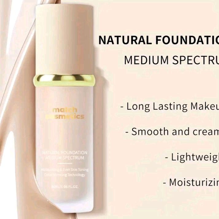 Thumbnail: Cutesy Bundles Match Cosmetics Natural Foundation 30ml -Temperature Color Chang