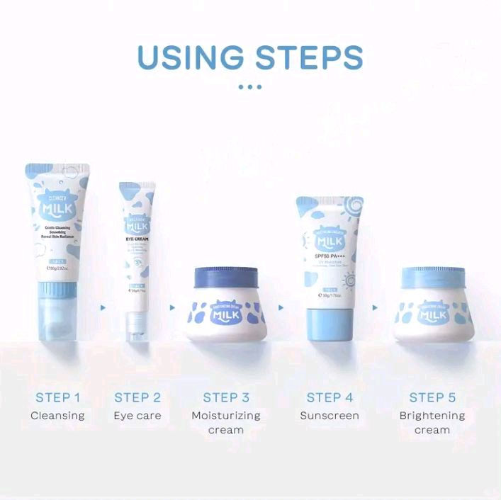 Thumbnail: Cutesy Bundles Milk Skincare Set for Dewy Glow - Daily Comfort Milky Skincare