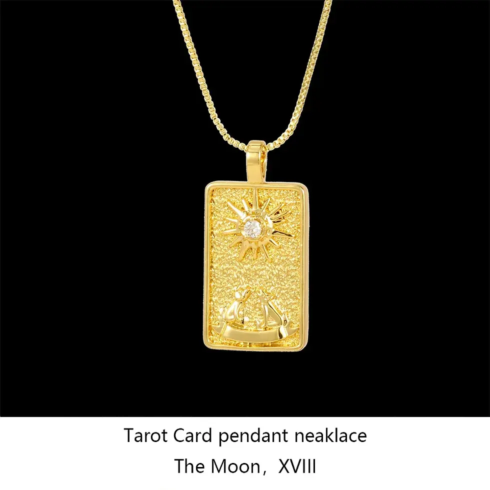 Thumbnail: Tarot Major Arcana Necklace Gold