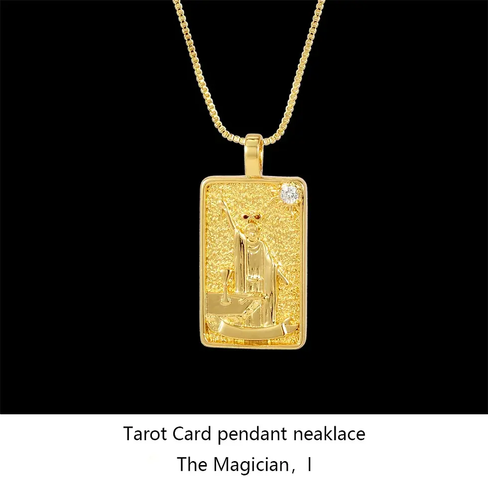 Thumbnail: Tarot Major Arcana Necklace Gold