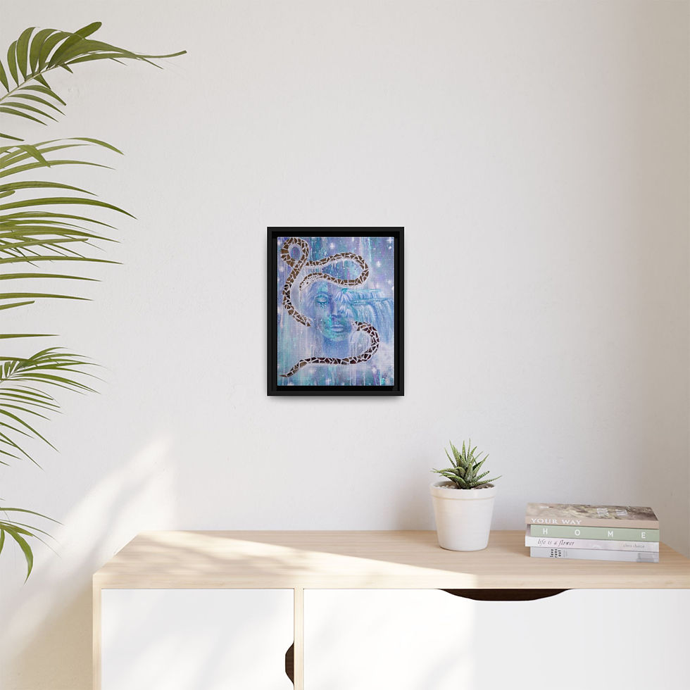 Thumbnail: Shimmer of Soul Canvas Print with Float Frame