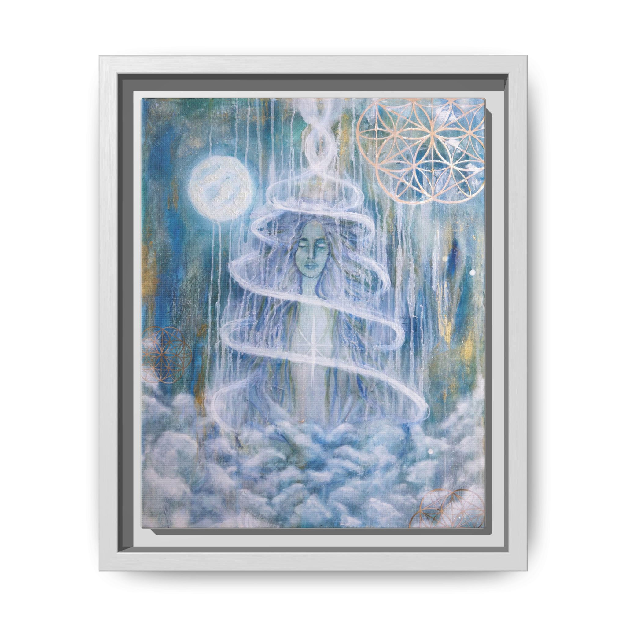 Mother Gaia Framed Canvas Print