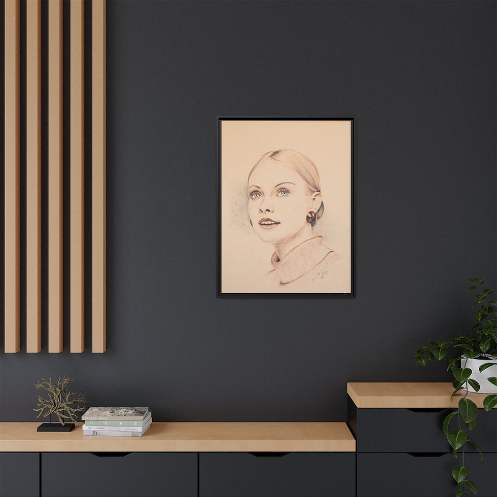 Thumbnail: Study of Grace Canvas Print with Float Frame