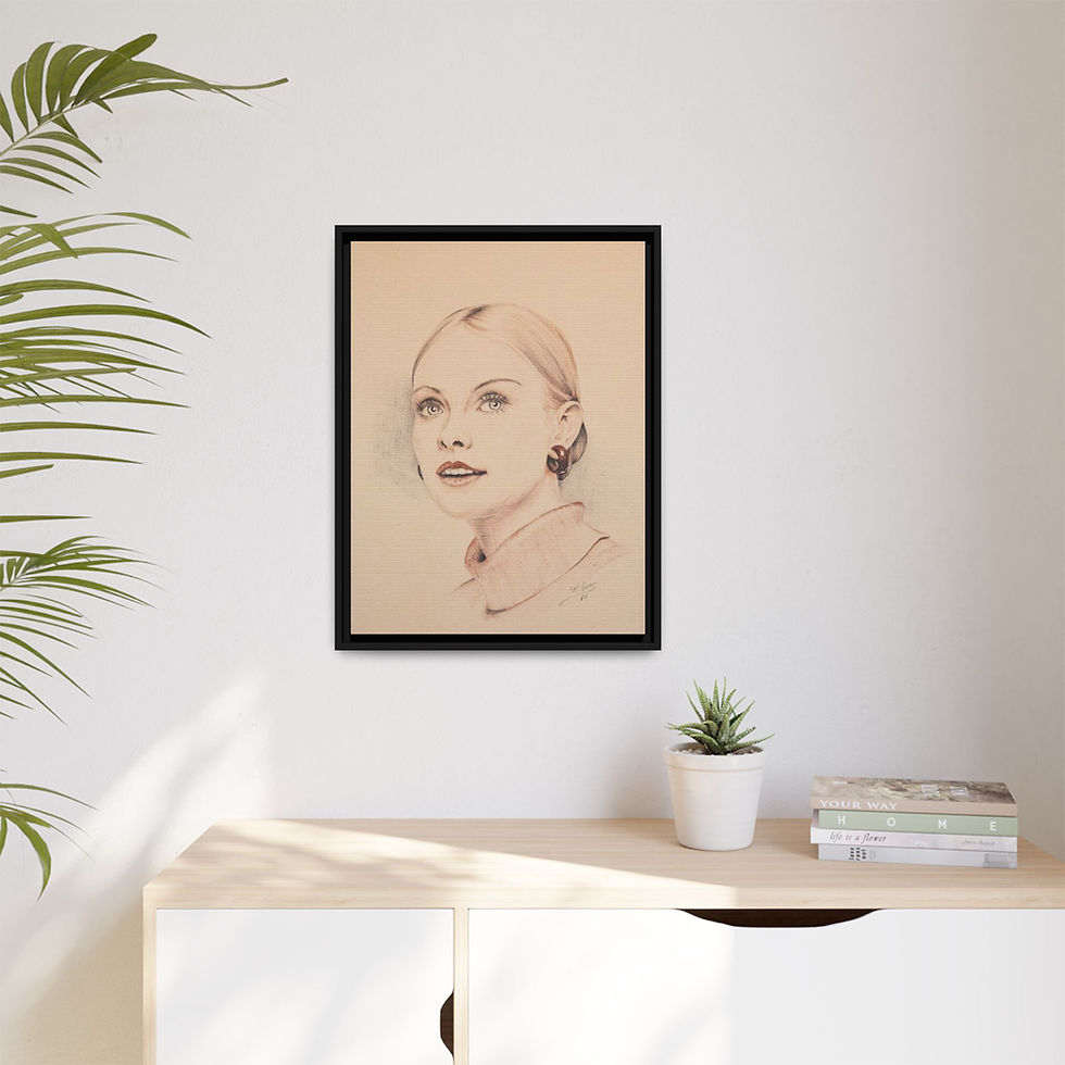 Thumbnail: Study of Grace Canvas Print with Float Frame