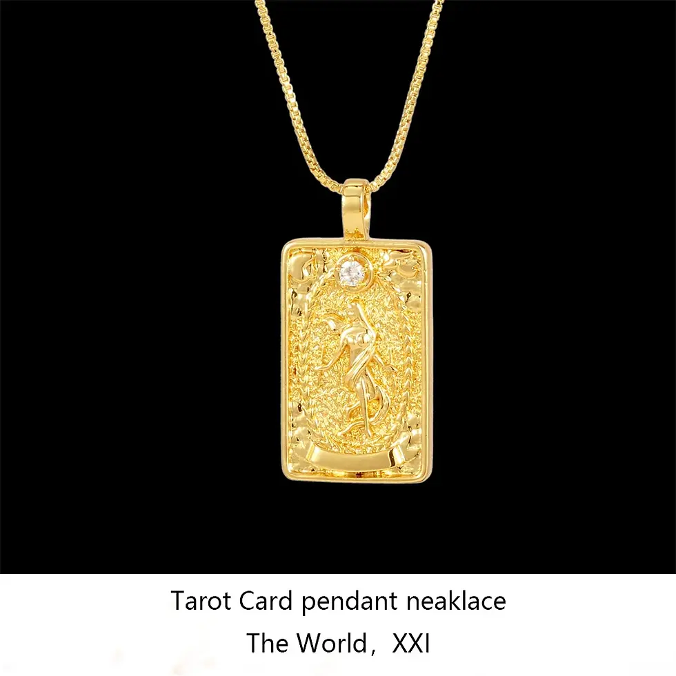 Thumbnail: Tarot Major Arcana Necklace Gold