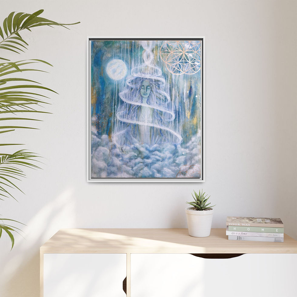 Thumbnail: Mother Gaia Framed Canvas Print