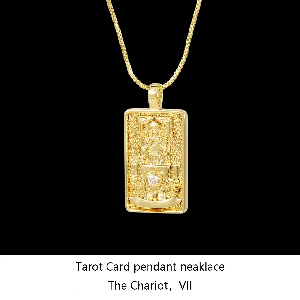 Thumbnail: Tarot Major Arcana Necklace Gold