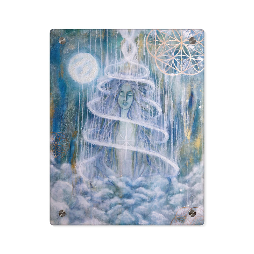 Acrylic Panel - Mother Gaia Mixed Media Painting