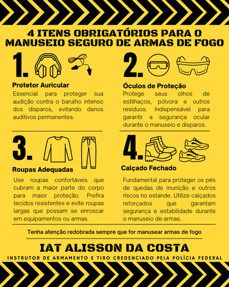 Equipamentos de Segurança no Tiro: 4 Itens Essenciais que Você Não Pode Deixar de Usar