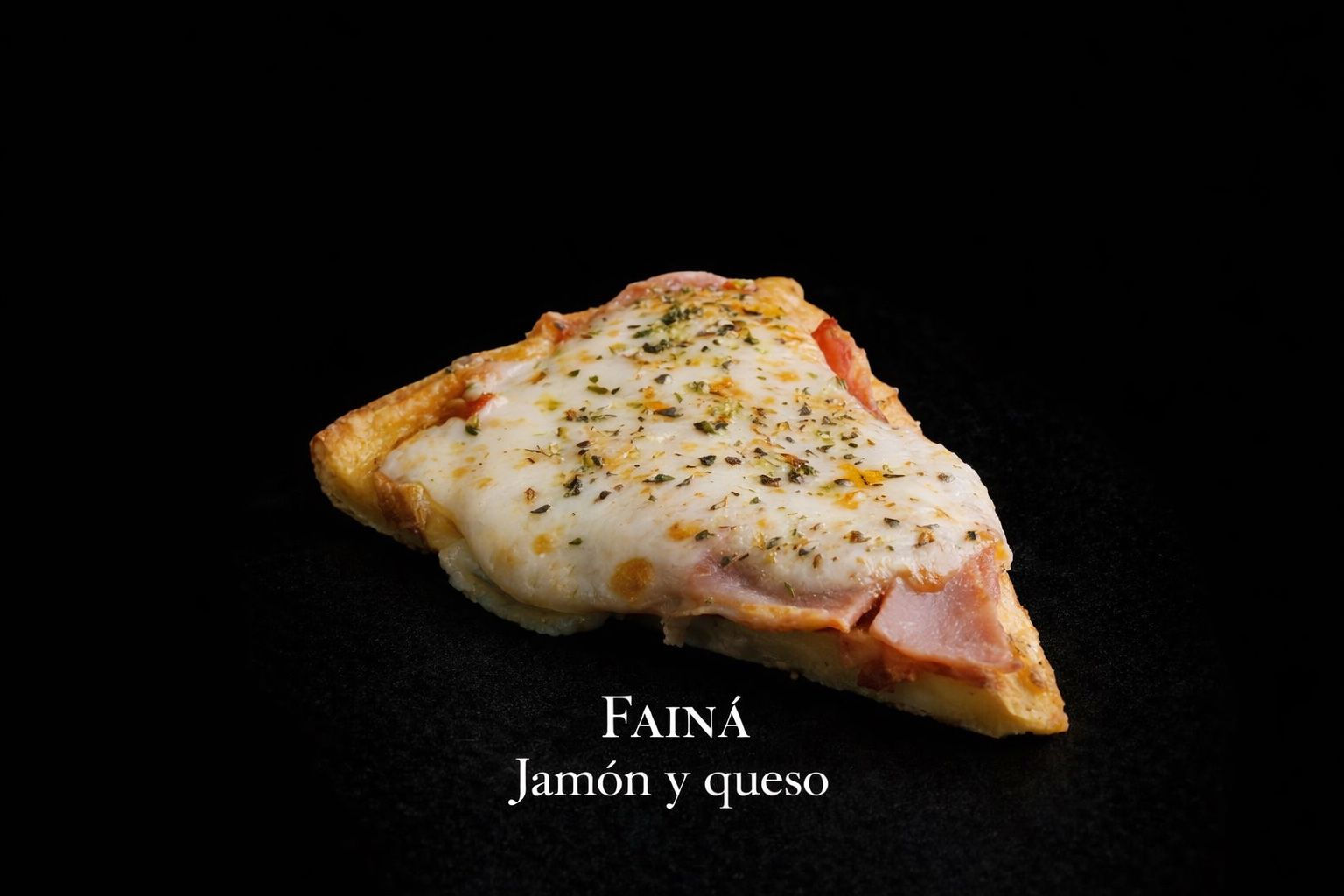 FAINA ESPECIAL DE JAMON Y MUZZARELLA