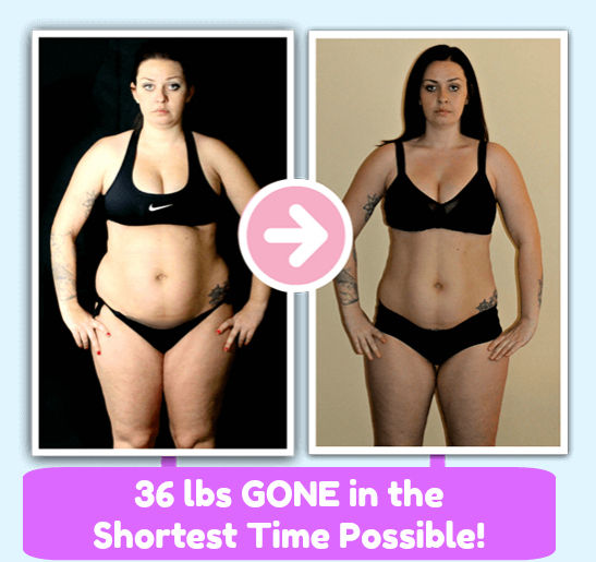 Carly lost 36 lbs in weight within a few weeks
