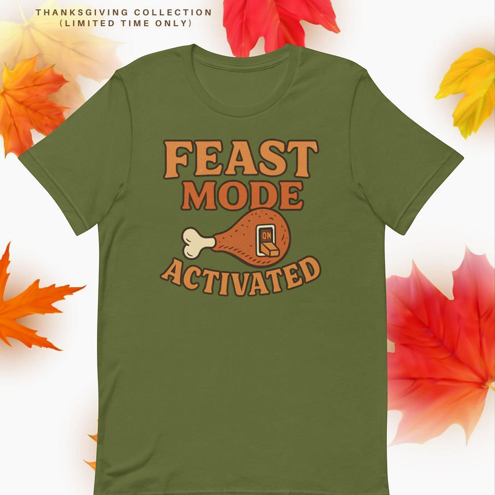 Thumbnail: Feast Mode Unisex Staple T-Shirt | Thanksgiving Graphic Tee