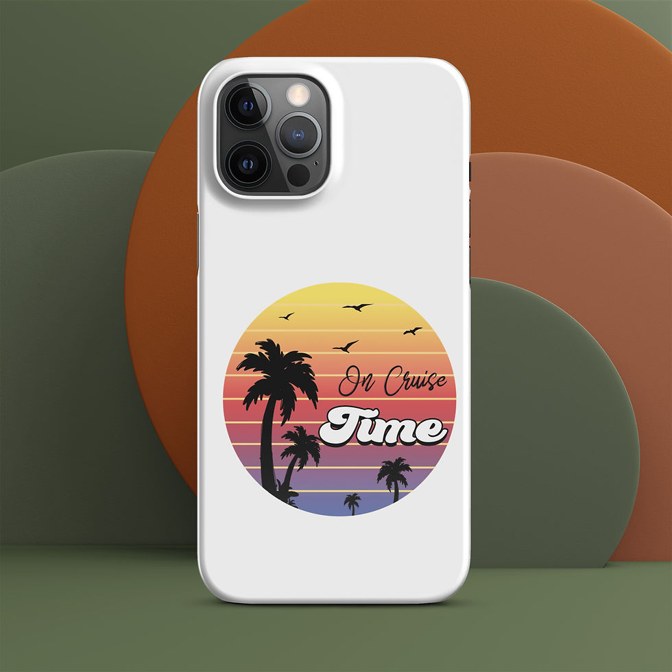 Thumbnail: Snap Case for iPhone® (*select models) | On Cruise Time Minimalist Phone Cover