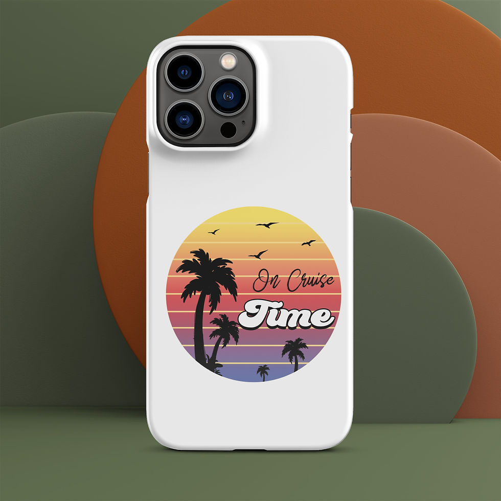 Thumbnail: Snap Case for iPhone® (*select models) | On Cruise Time Minimalist Phone Cover