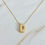 Thumbnail: Crystal Bubble Initial Necklace