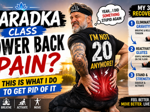 Lower Back Pain? This Is How I Start My Recovery | ZARADKA Class