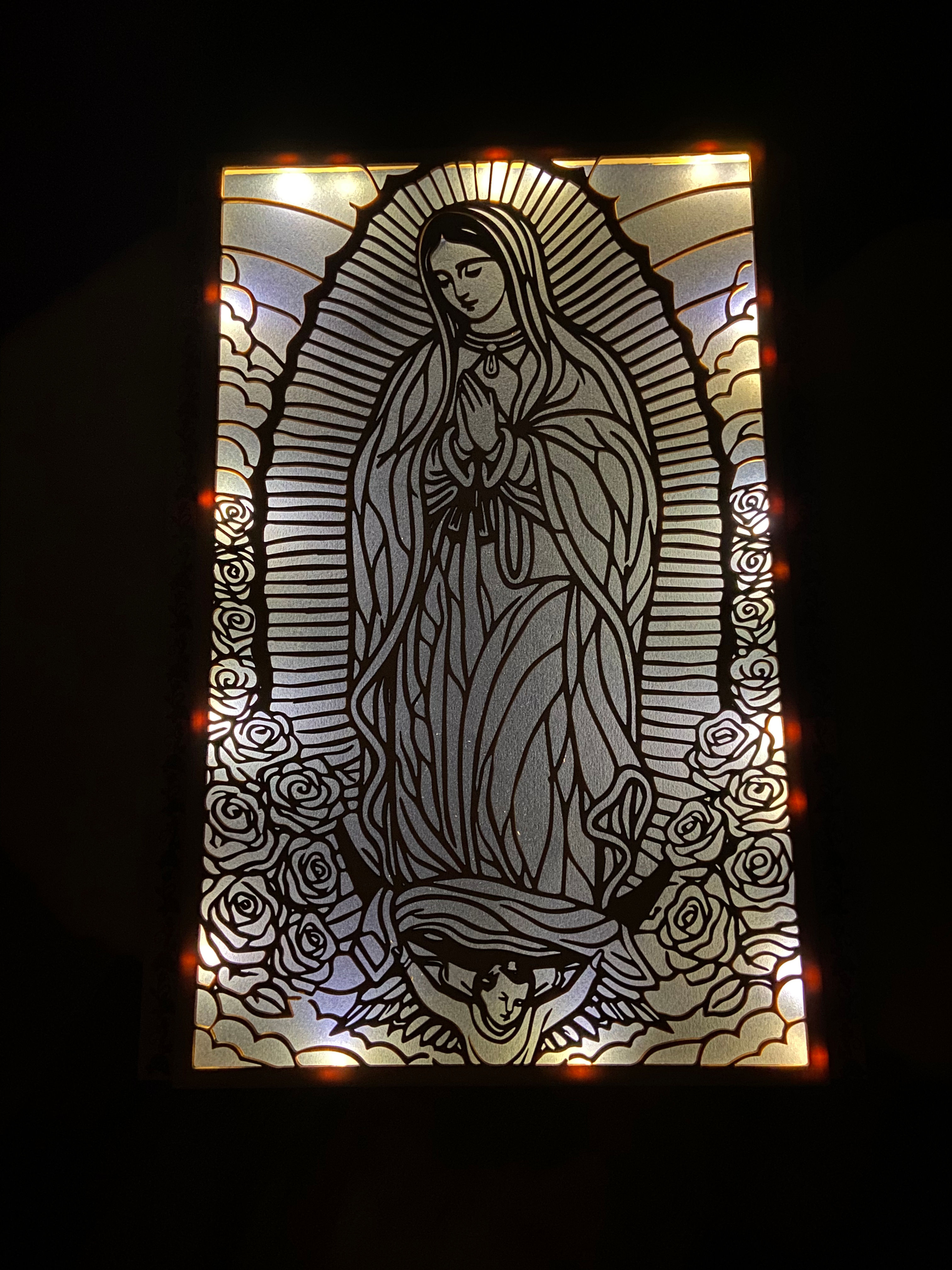 ✝️ Tableau Lumineux Vierge Marie