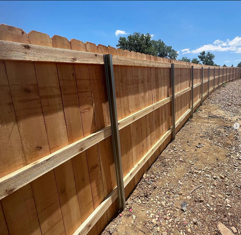 Commercial Wood Privacy Fence Denver