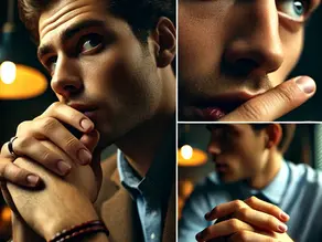 A close-up of a person giving a sideways glance, with slightly furrowed brows and tight lips, suggesting they are withholding information