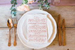 Gold Wedding Hire Vintage Rose