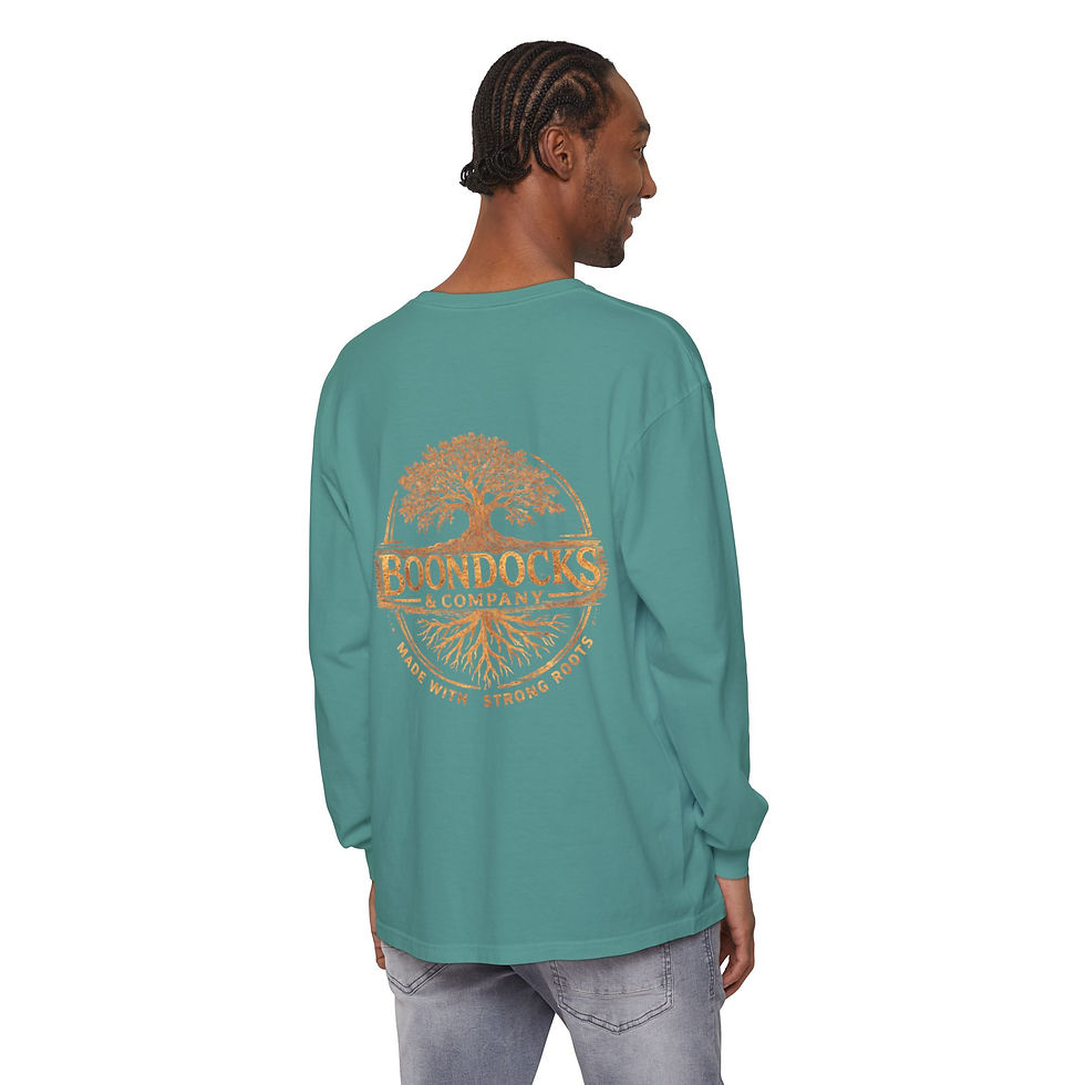 Thumbnail: Unisex Garment-dyed Long Sleeve T-Shirt