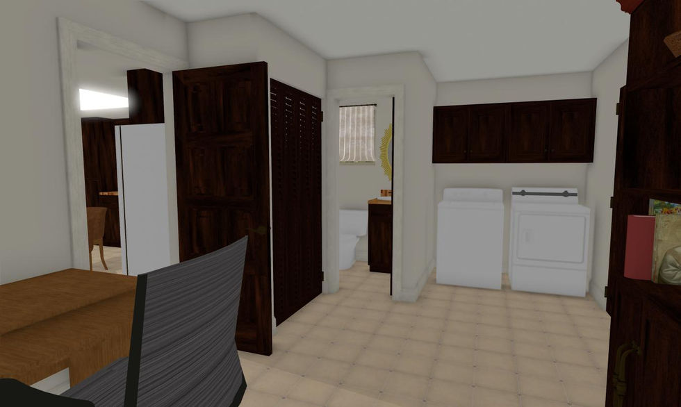 Laundry, off the Kitchen
