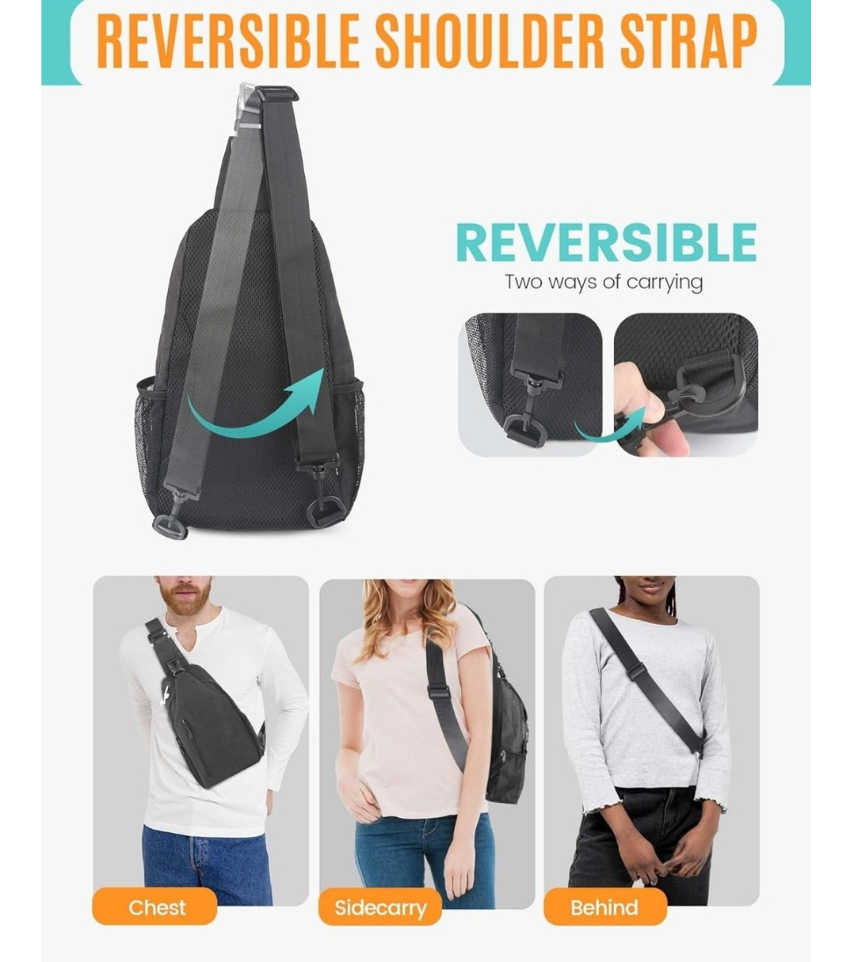 Thumbnail: Crossbody Sling Blessed But Humble Lightweight Shoulder Bag