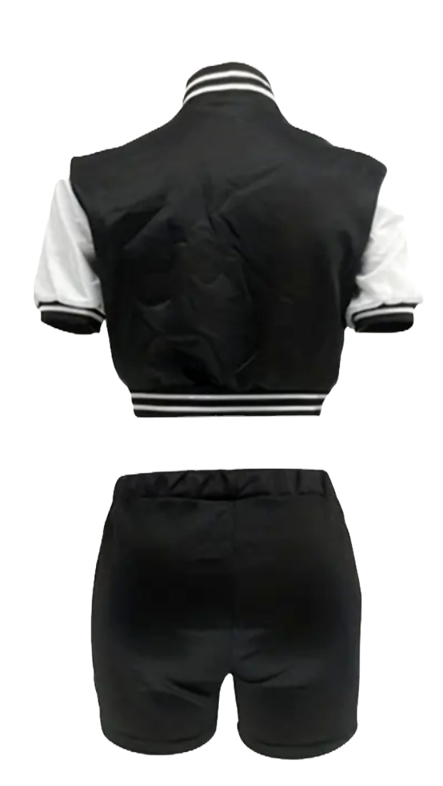 Thumbnail: Blessed But Humble Two-piece Varsity Track short set