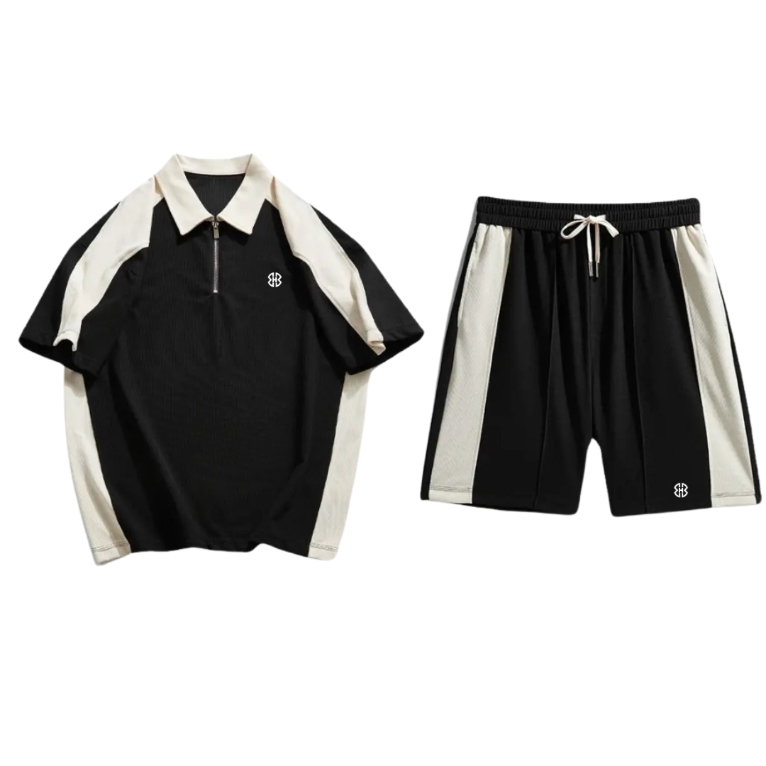 Men's Blessed But Humble Casual Sports Polo Short Set