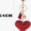 Thumbnail: Rhinestone Pendant Blessed But Humble Heart Keychain