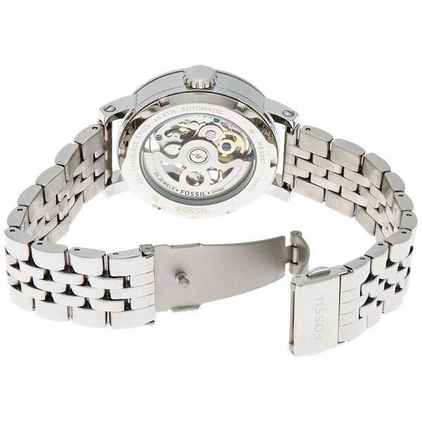 Thumbnail: Fossil Original Boyfriend Automatic Skeleton Women's Watch - Silver