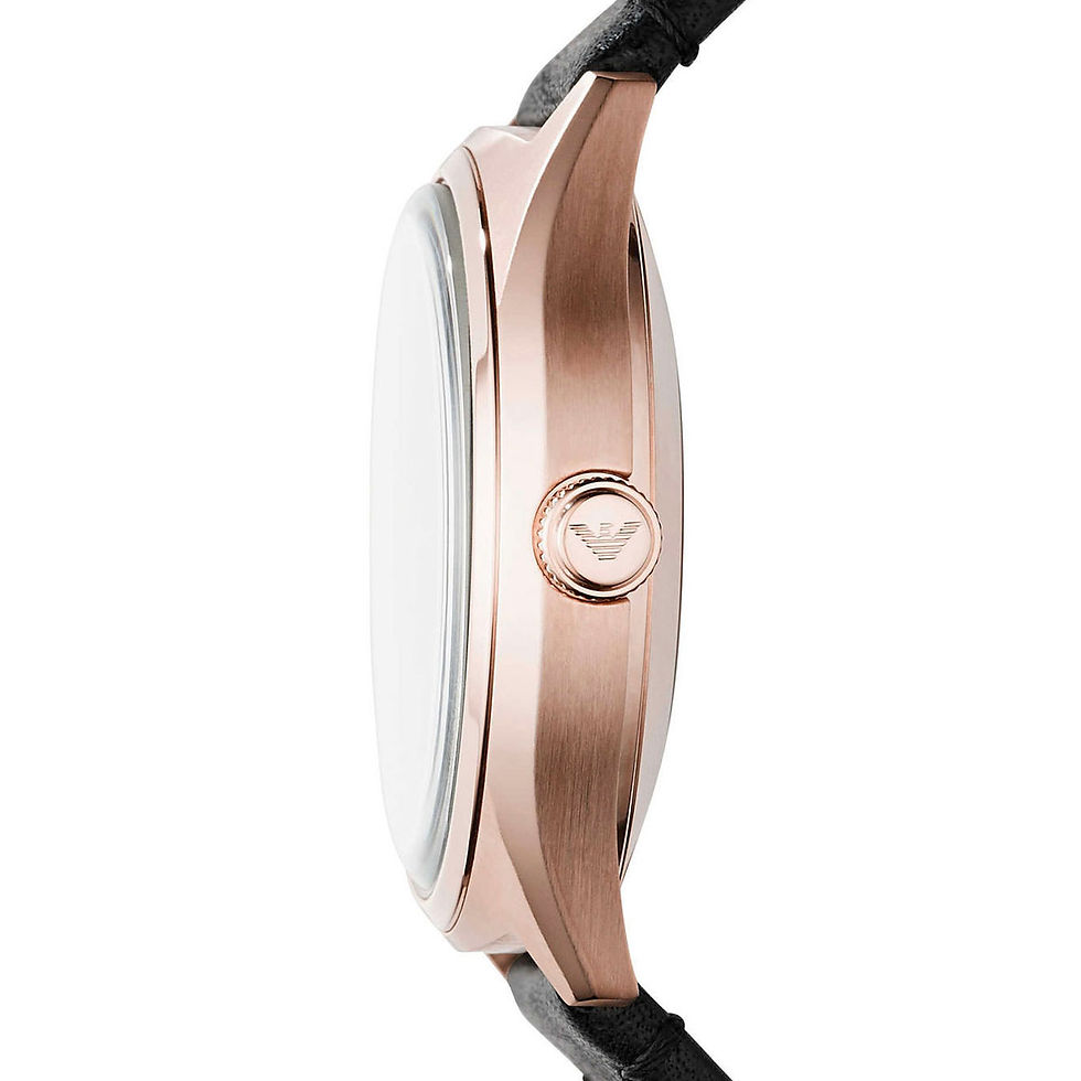 Thumbnail: Emporio Armani Skeleton Automatic Men's Watch - Black and Rose-Gold