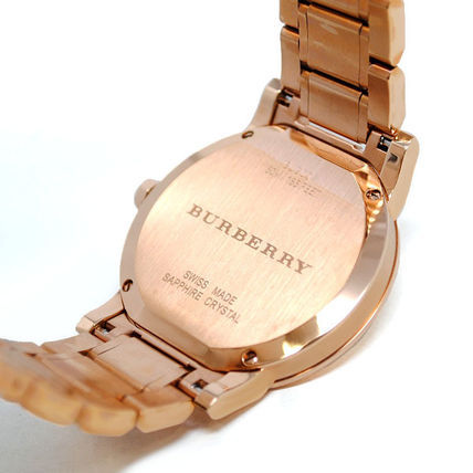 Thumbnail: Burberry The City Unisex Watch - Rose-Gold and Brown