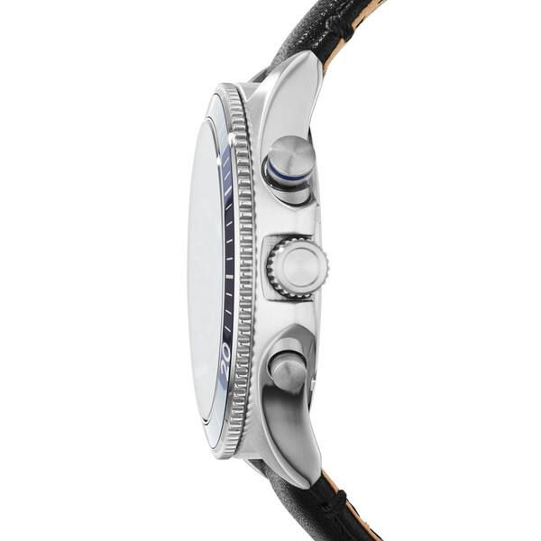 Thumbnail: Fossil Wakefield Men's Watch - Black and Navy/Blue