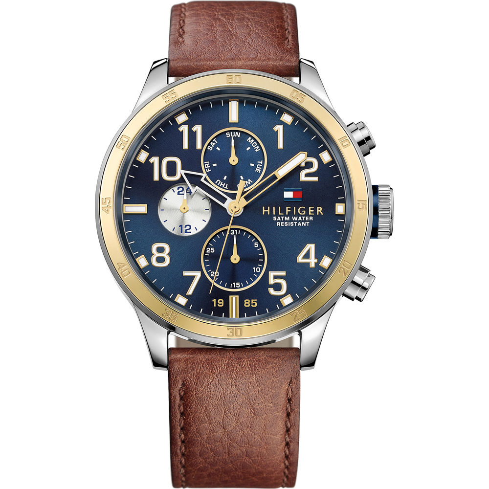 Tommy Hilfiger Trent Men's Watch - Navy/Blue and Brown