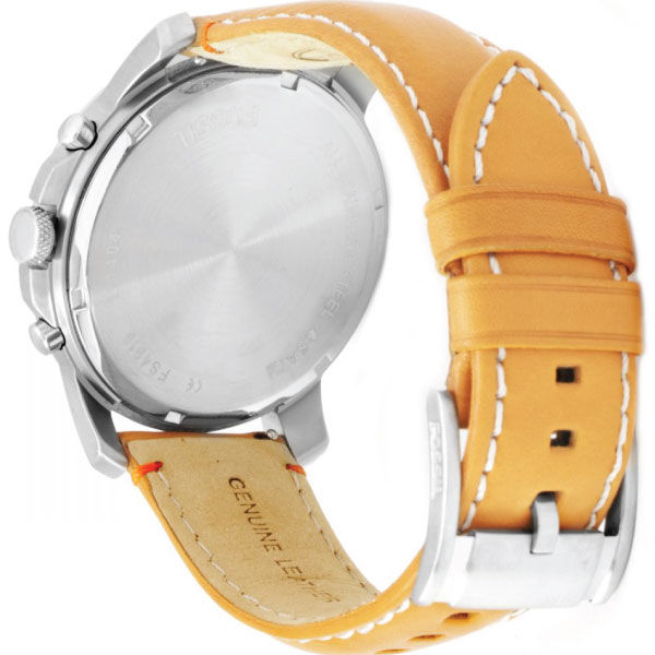 Thumbnail: Fossil Grant Men's Watch - Black and Orange
