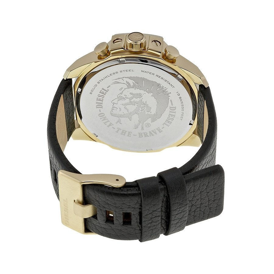 Thumbnail: Diesel Mega Chief Men's Watch - Black and Gold