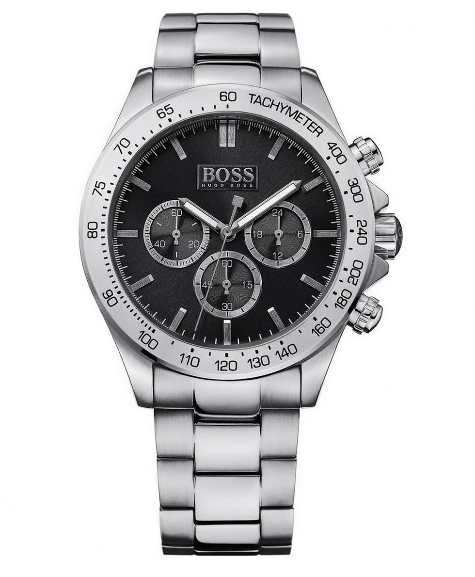 Hugo Boss Ikon Quartz Men's Watch - Black and Silver