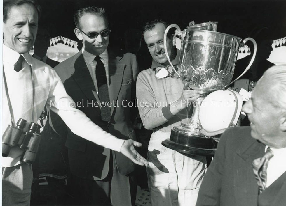 1955 Monaco Grand Prix, Podium, Trophy, Trintignant
