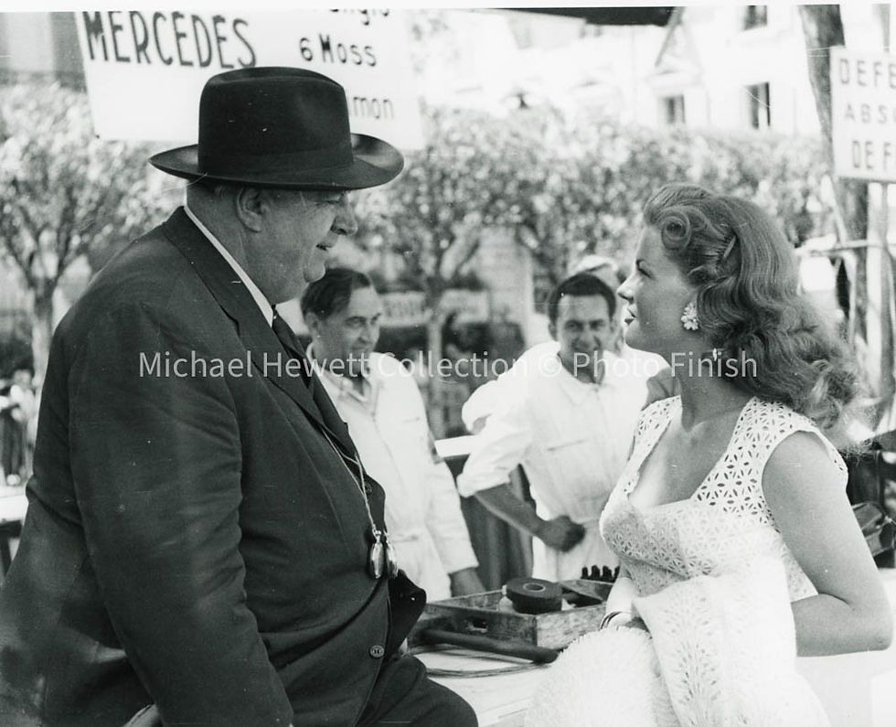 1955 Monaco Grand Prix, Neubauer Mercedes Team Manager With Mersen, Portrait