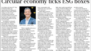 Opinion | Circular Economy Ticks ESG Boxes