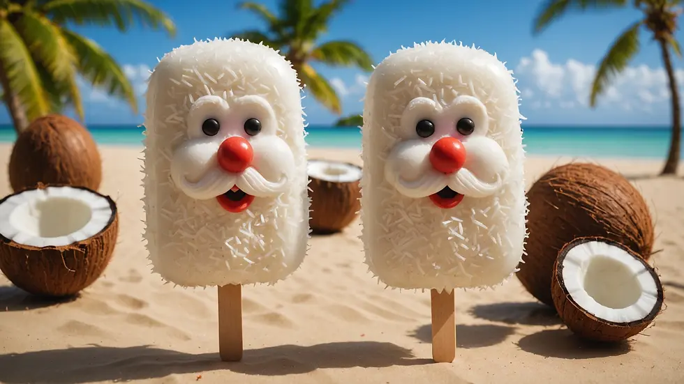 Coconut Santa Popsicle