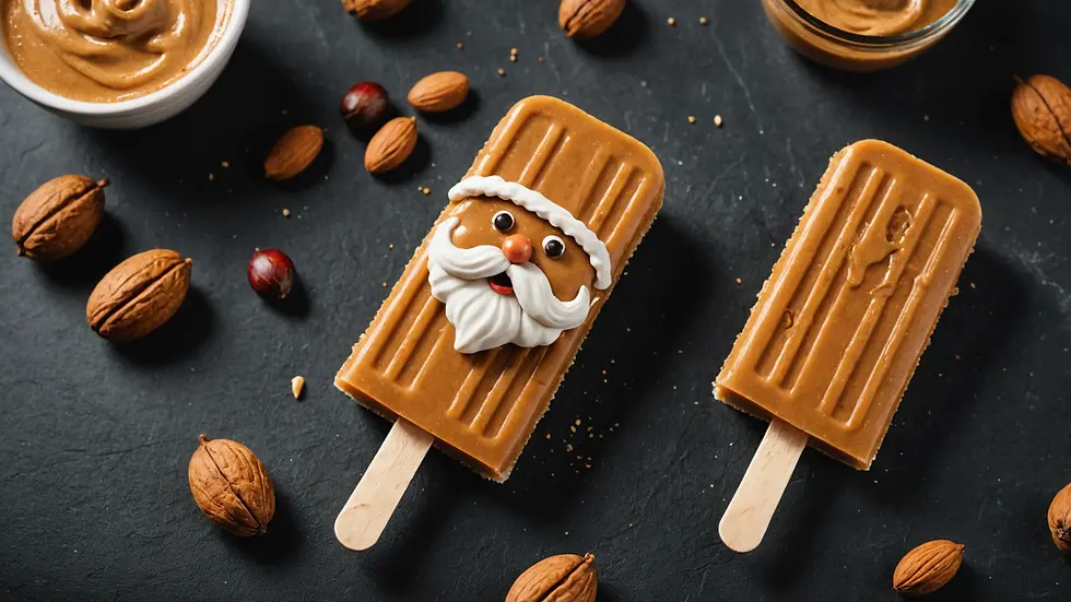 Nut Butter Santa Popsicle