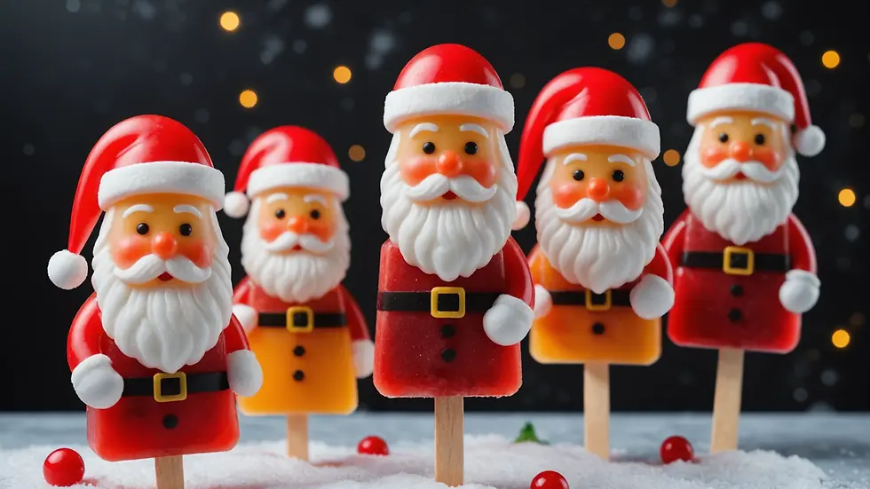 Gelatin Santa Popsicle