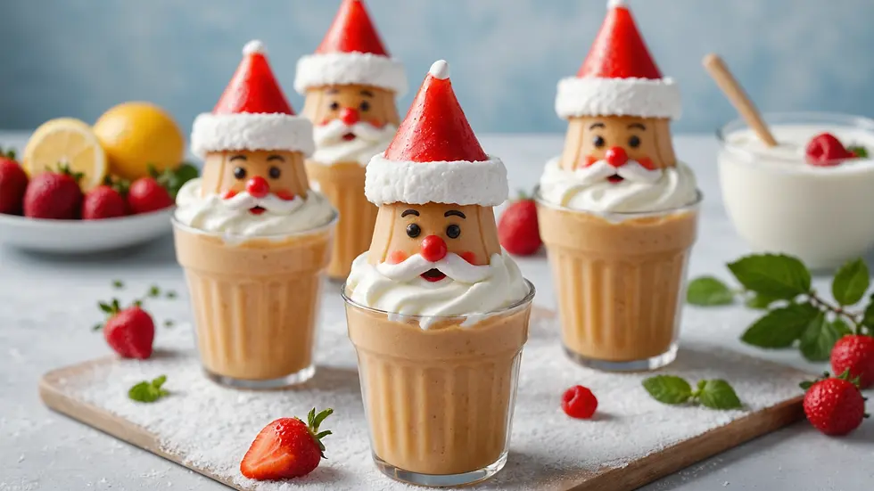 Yogurt Santa Popsicle