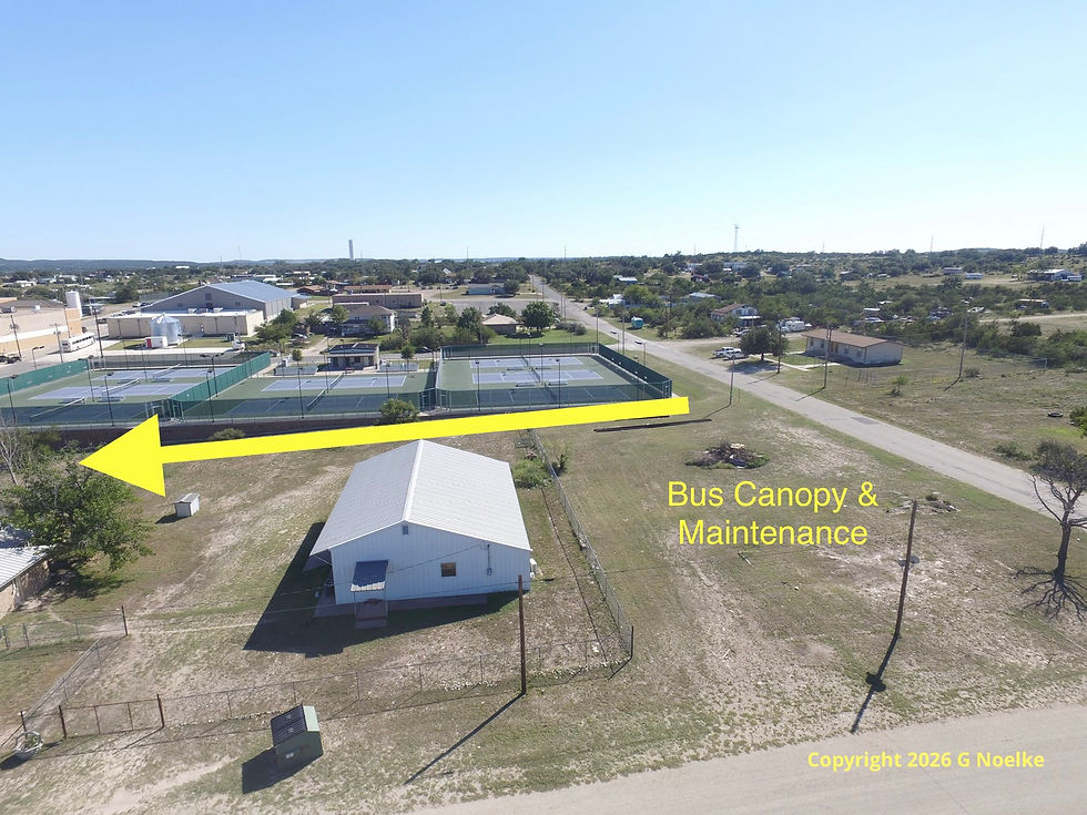 This is what the site looked like before the construction of the new maintenance building. The yellow arrow represents where the Parkhill/Gallagher engineers are directing the storm water flow.
