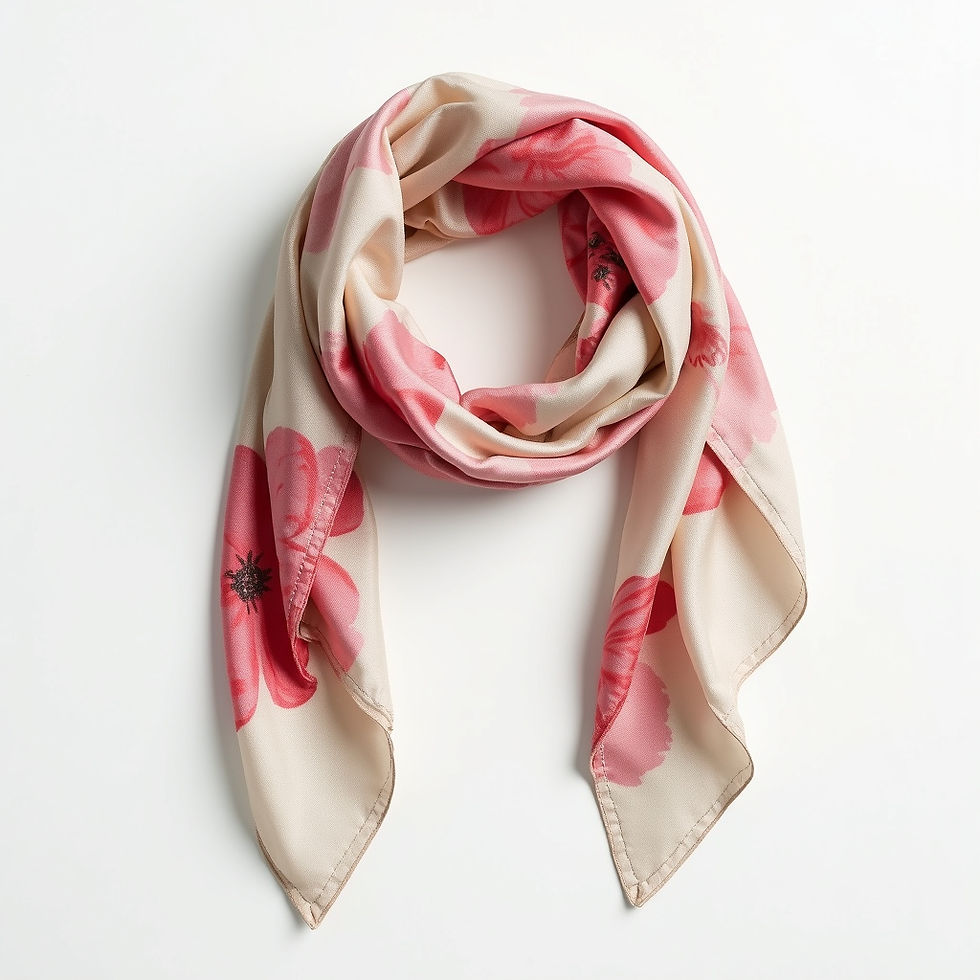Peony Silk Scarf